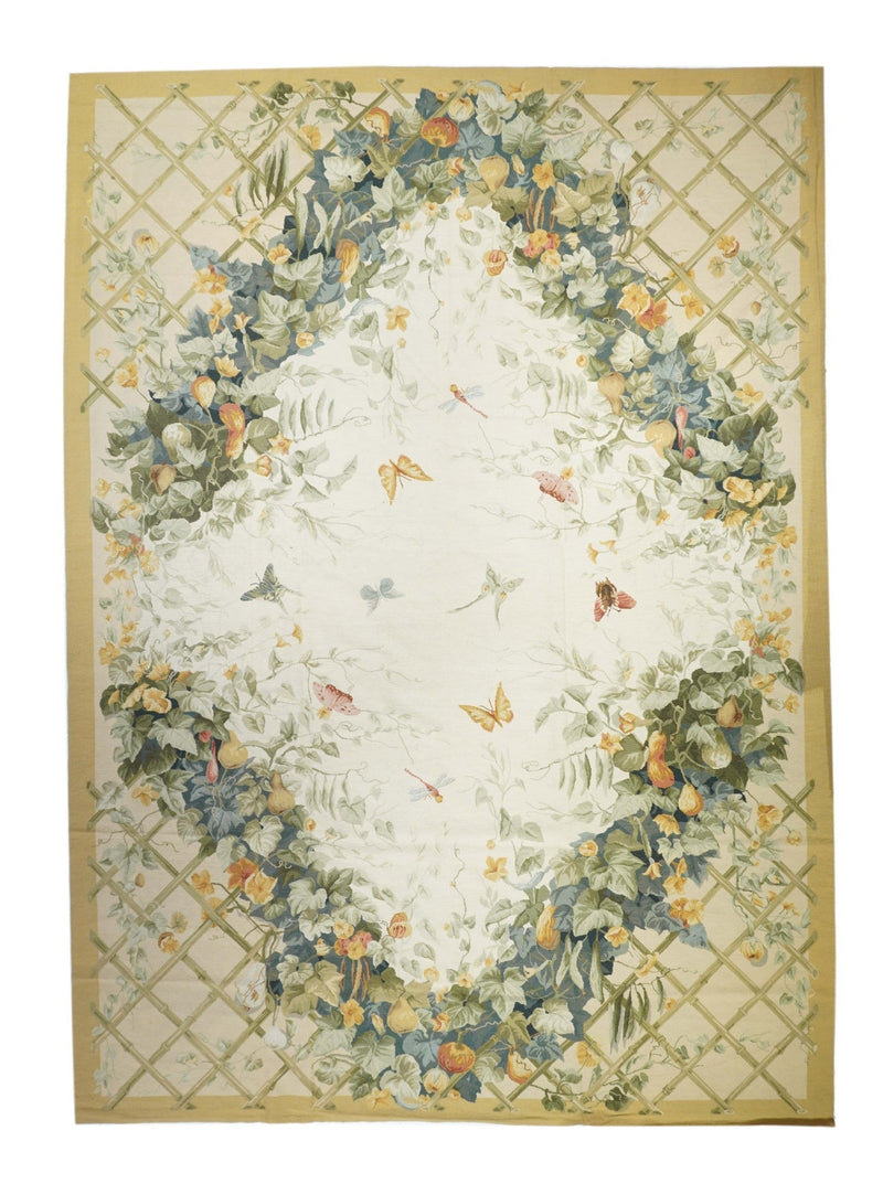 French Aubusson Design Rug 10'0