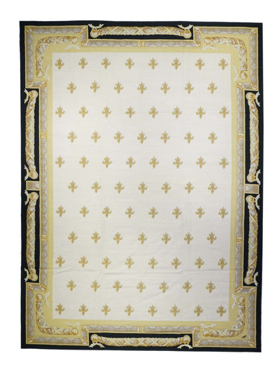 French Aubusson Design Rug 10'0