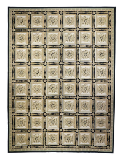 French Aubusson Design Rug 10'0