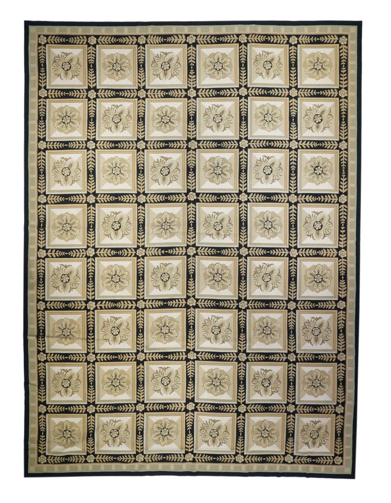 French Aubusson Design Rug 10'0
