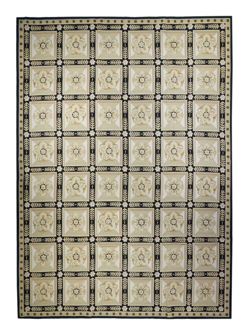 French Aubusson Design Rug 10'0