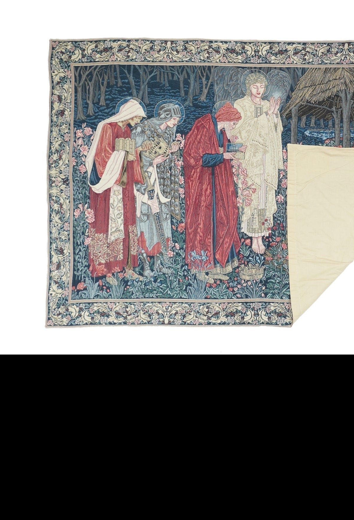 Antique Belgium Tapestry 4'6'' x 6'7''