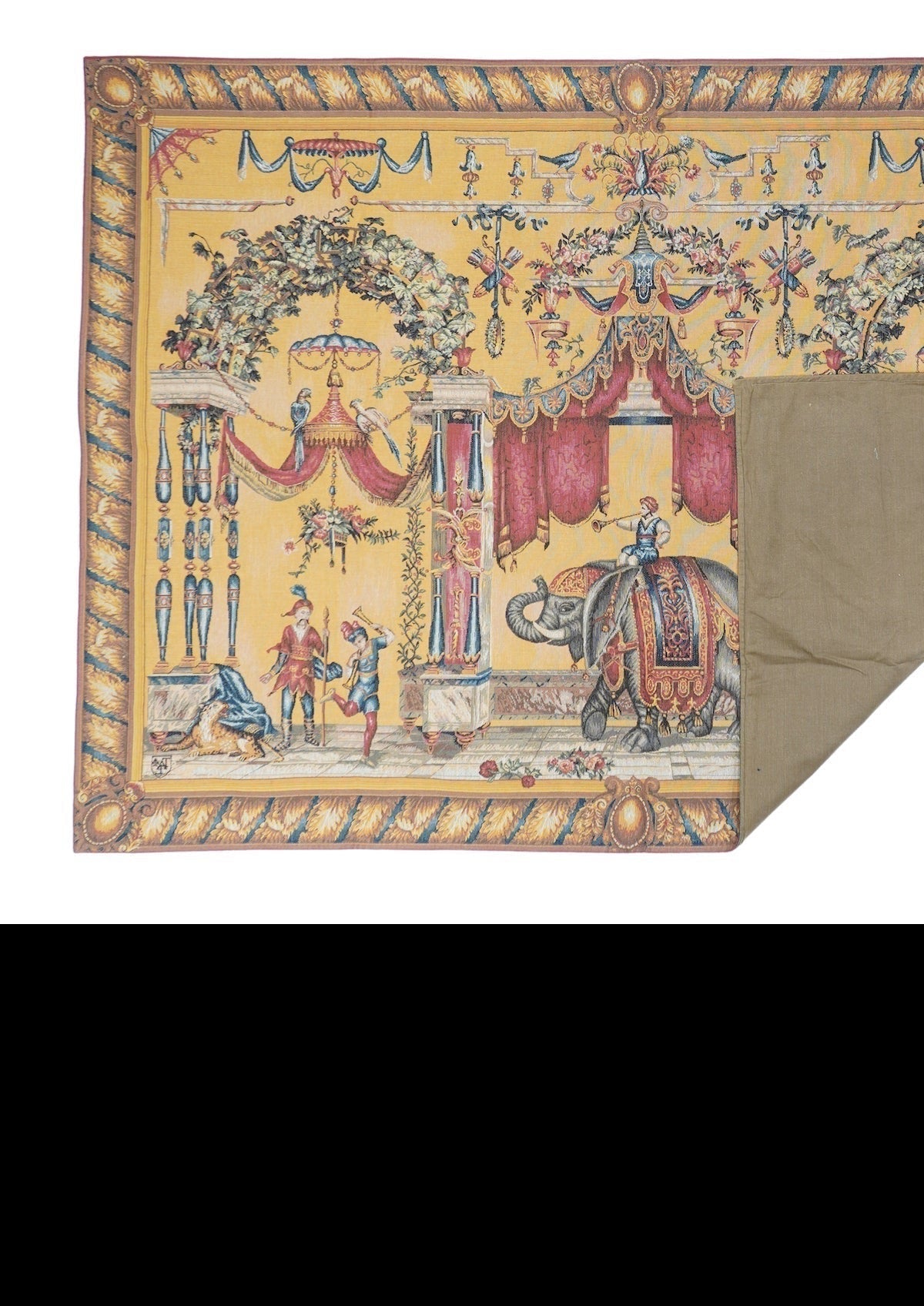 Antique Belgium Tapestry 4'6'' x 6'6''