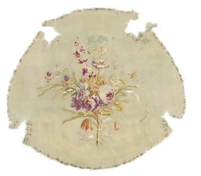 Antique French tapestry seat cover. Circa 1890 one of pair 1'10'' x 2'0