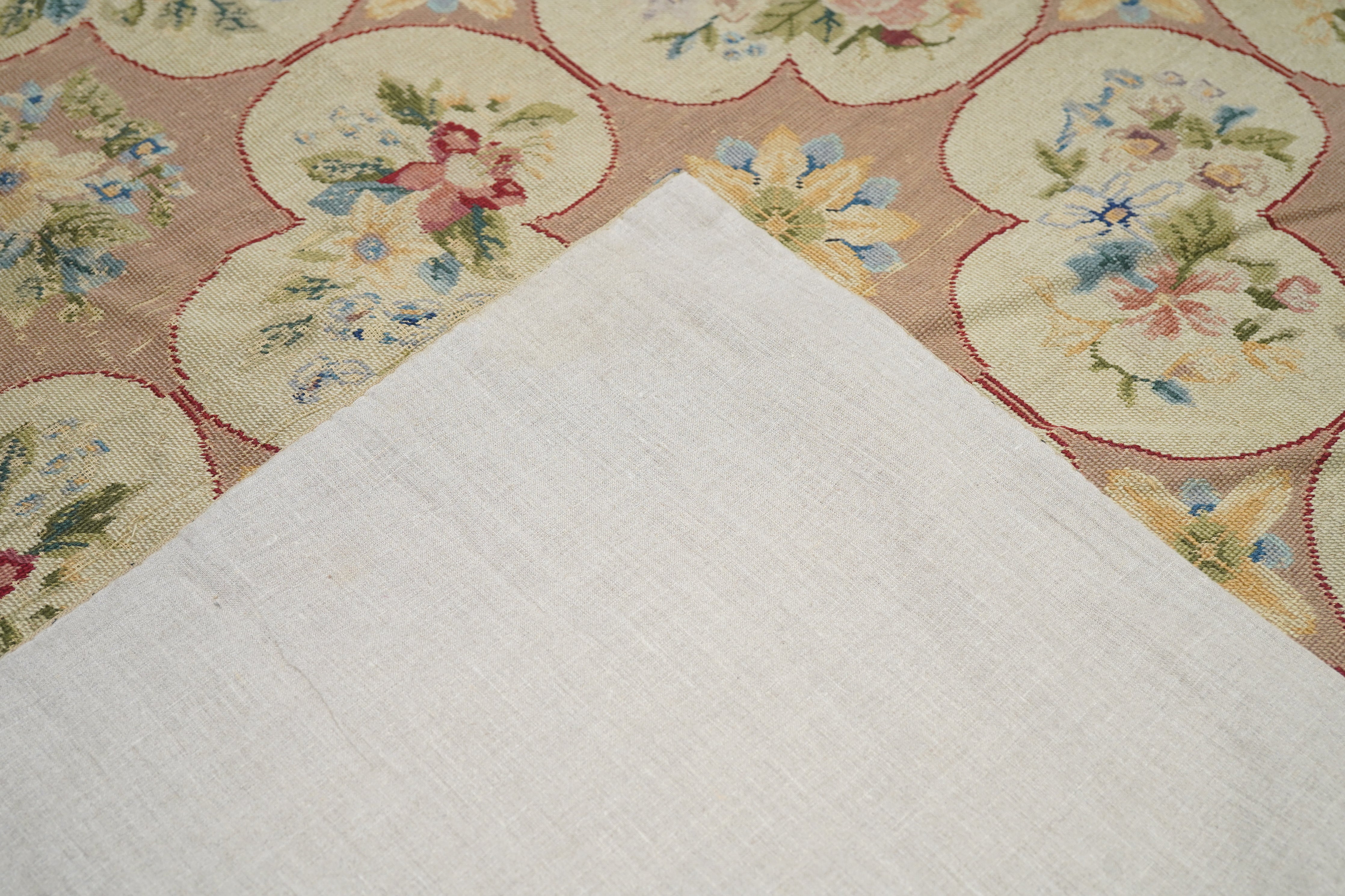 Antique Needle Point Rug 6'0" x 9'0"