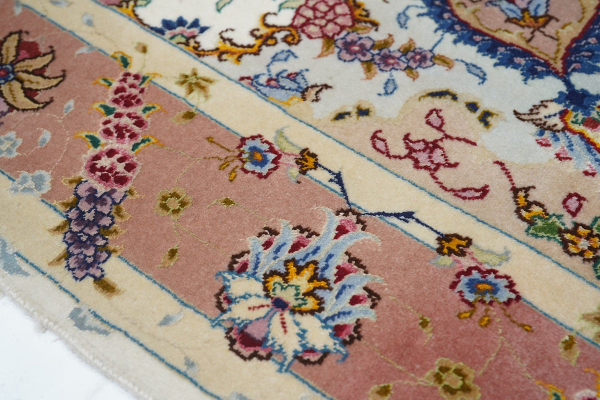 Extremely Fine Tabriz Wool & Silk Rug 3'4'' x 5'2''