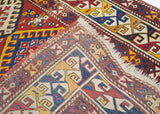 Antique Caucasian Kazak Rug 3'7'' x 5'10''