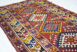 Antique Caucasian Kazak Rug 3'7'' x 5'10''