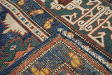 Antique Caucasian Kuba Rug 3'4'' x 11'10''