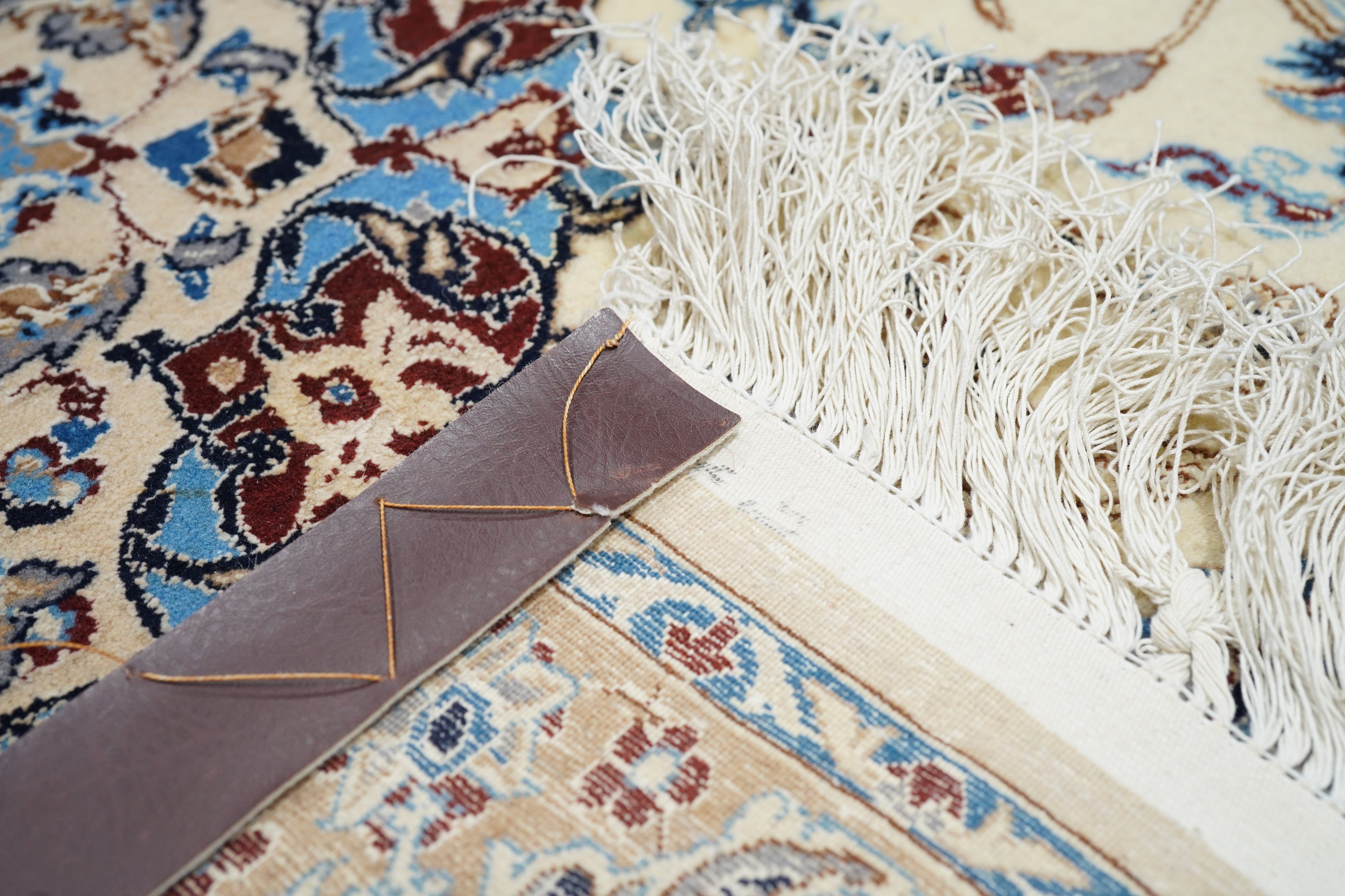 Extremely Ffine Nain Rug Wool & Silk Rug 6'11'' x 10'5''