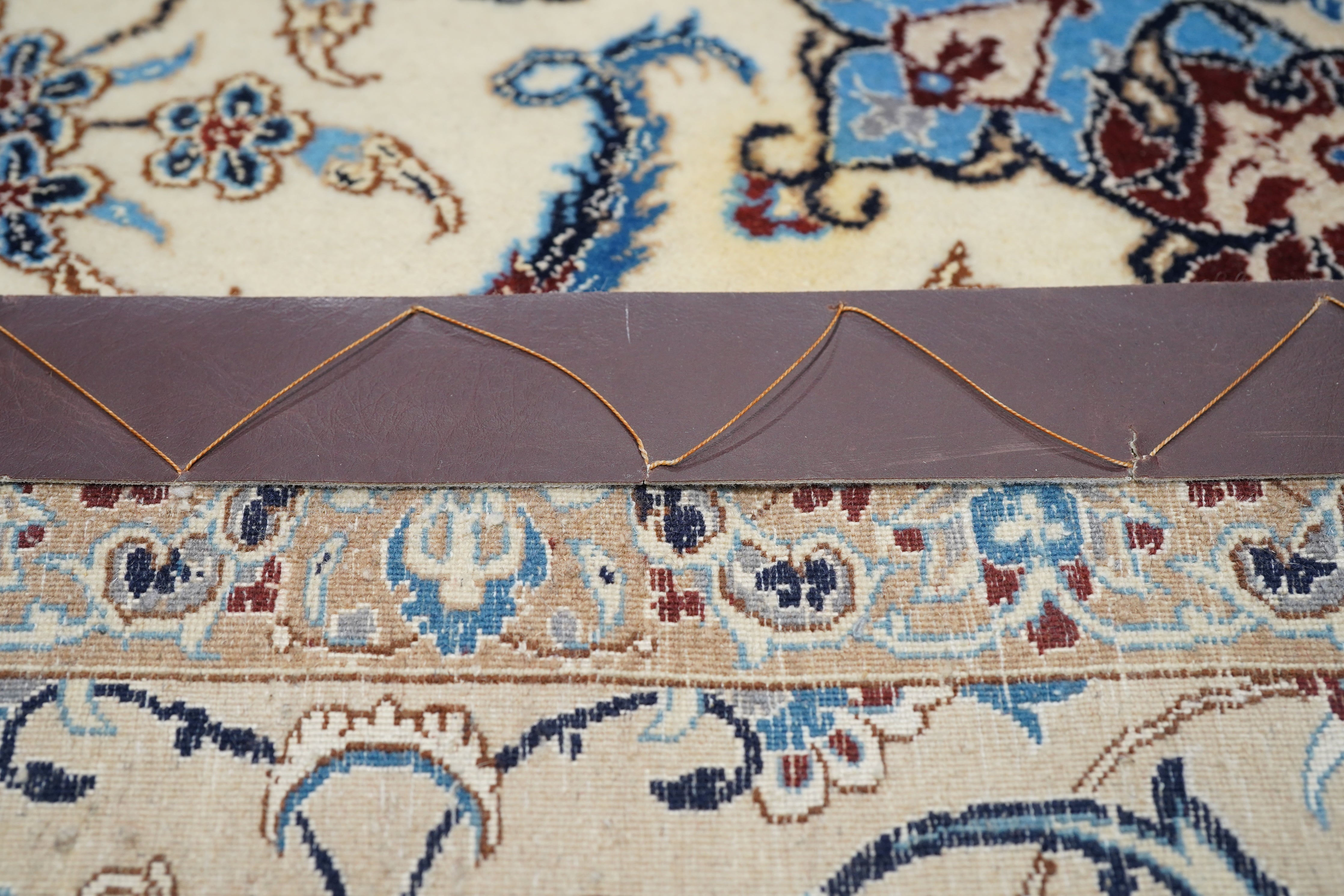 Extremely Ffine Nain Rug Wool & Silk Rug 6'11'' x 10'5''