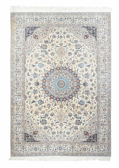 Extremely Ffine Nain Rug Wool & Silk Rug 6'11'' x 10'5''