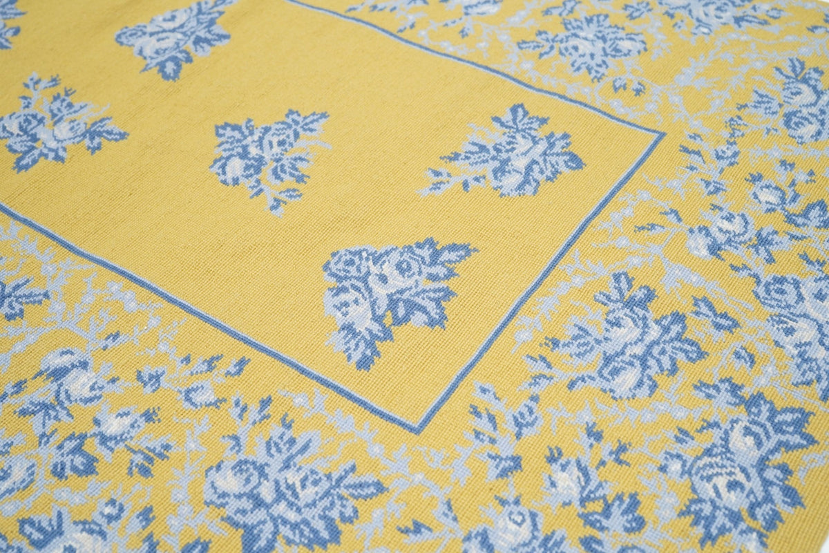 Hand Knotted Needle Point Wool Rug 3'0" x 9'11''