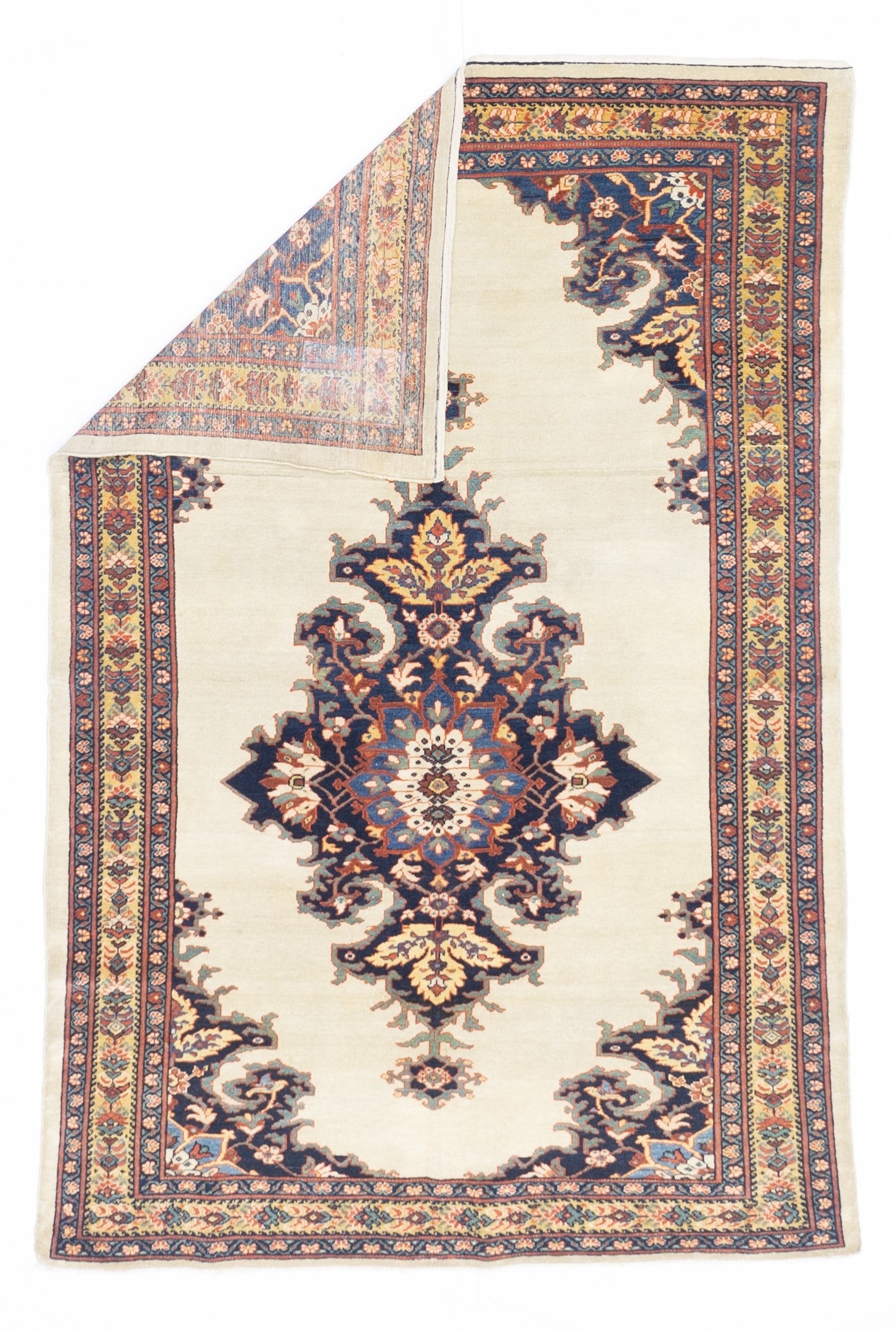 Antique Farahan Sarouk Rug 4' 0" x 6' 8''