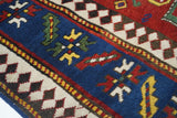 Antique Caucasian Kazak Rug 4'9'' x 7'4''