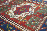 Antique Caucasian Kazak Rug 4'9'' x 7'4''