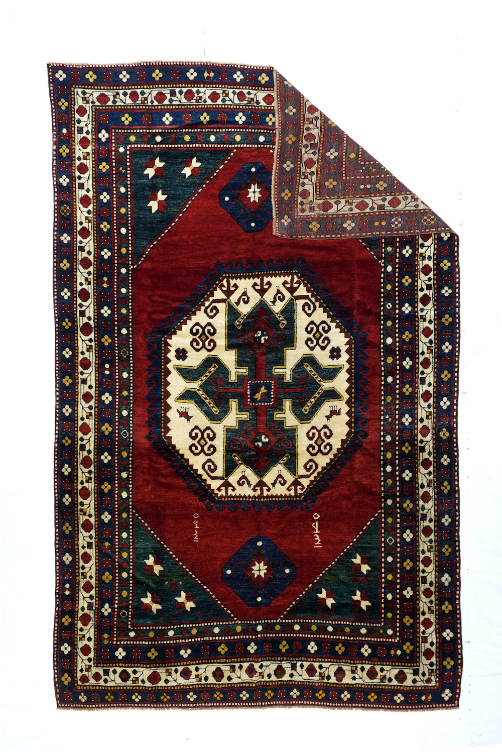 Antique Caucasian Kazak Rug 5'10'' x 9'8''