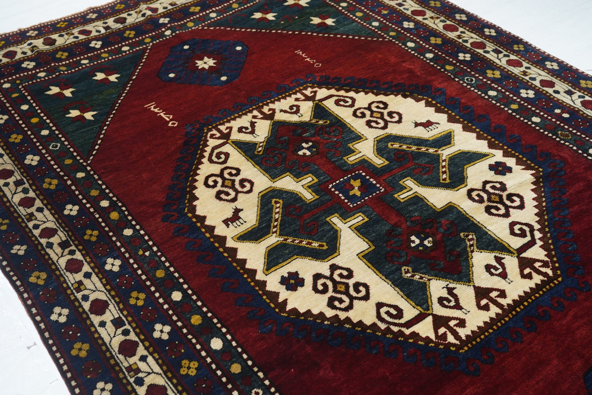 Antique Caucasian Kazak Rug 5'10'' x 9'8''