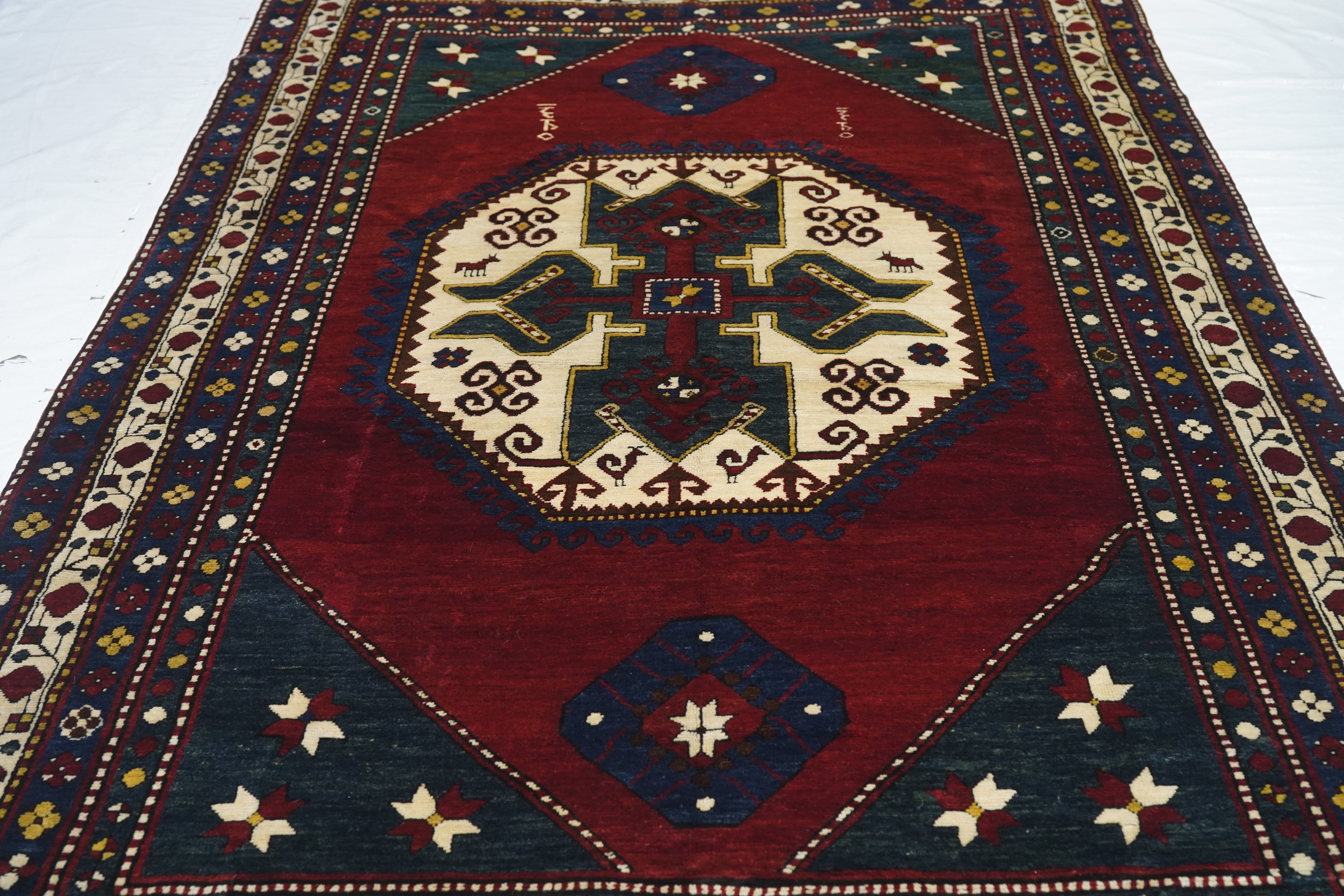 Antique Caucasian Kazak Rug 5'10'' x 9'8''