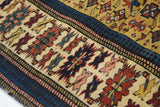 Antique Caucasian Kuba Rug 3'2'' x 4'7''