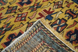 Antique Caucasian Kuba Rug 3'2'' x 4'7''