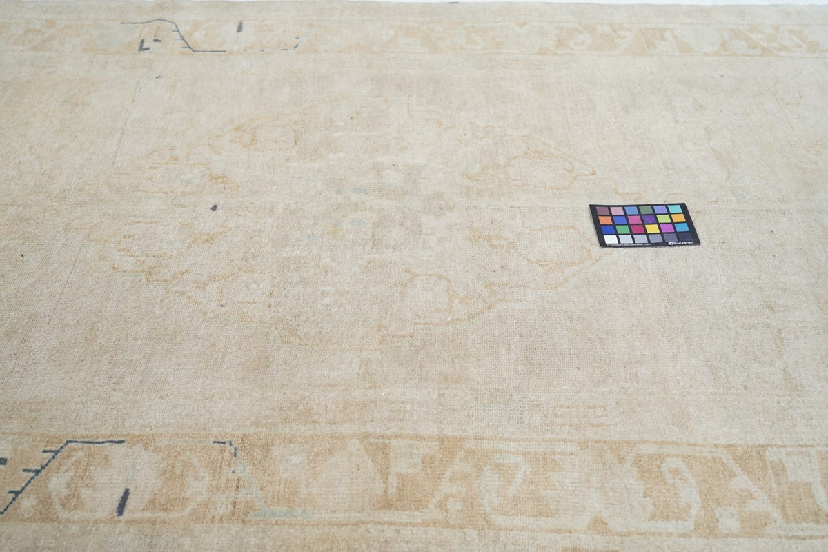 Vintage Turkish Oushak Rug 4'7'' x 8'10''