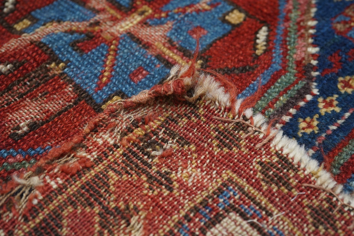 Antique Caucasian Kazak Rug 5'3'' x 9'9''