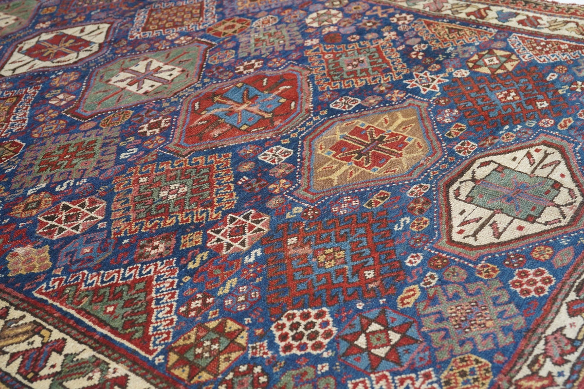 Antique Caucasian Kazak Rug 5'3'' x 9'9''