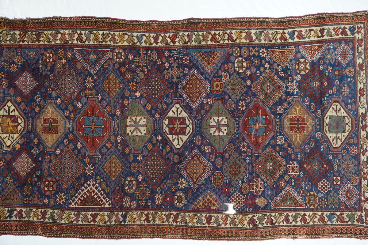 Antique Caucasian Kazak Rug 5'3'' x 9'9''