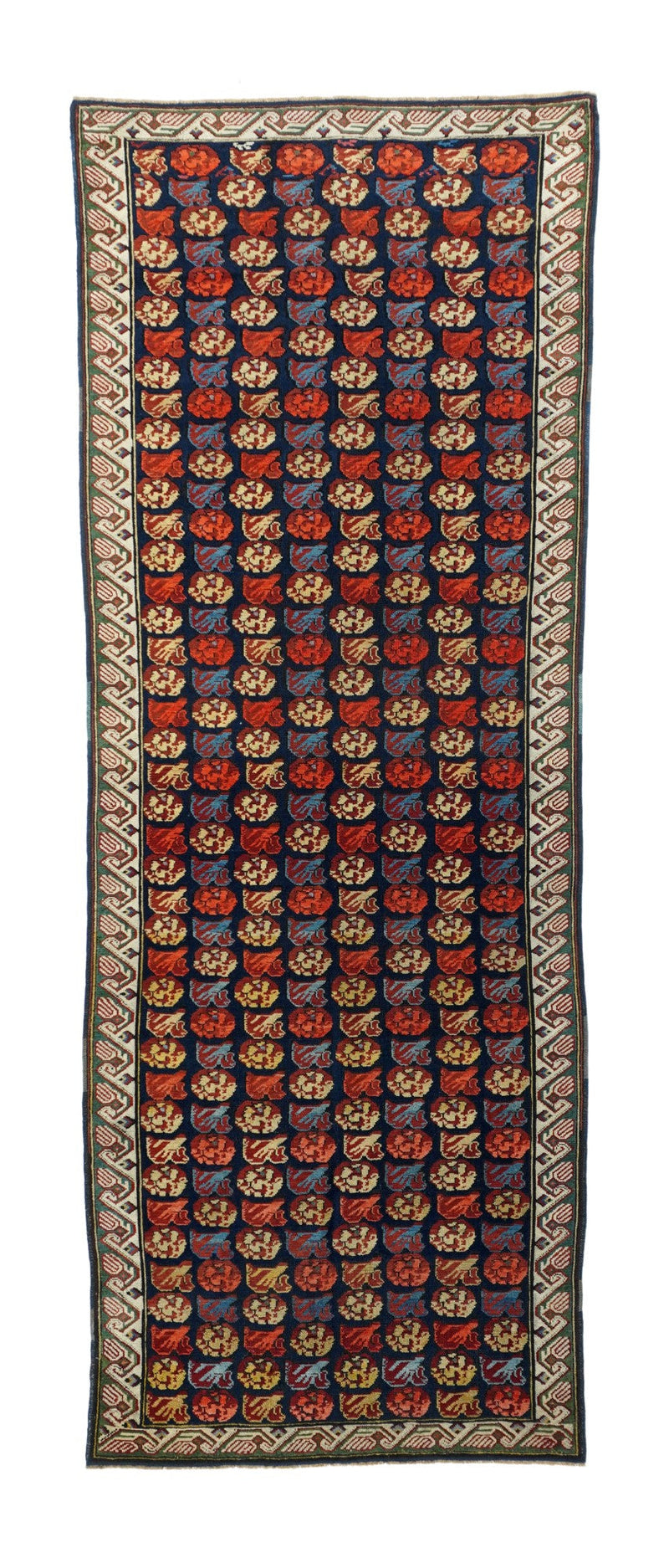 Antique Caucasian Zehour Rug 3'7'' x 9'11''