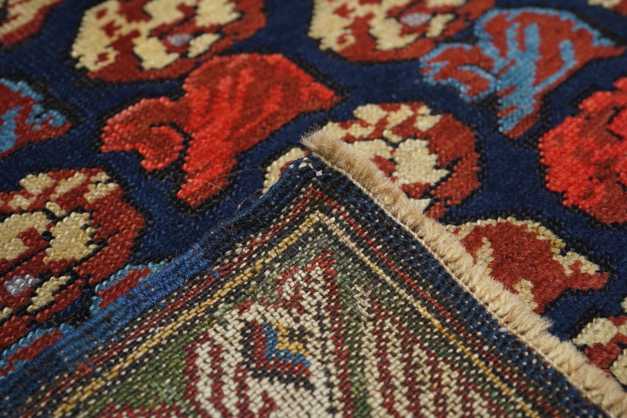 Antique Caucasian Zehour Rug 3'7'' x 9'11''