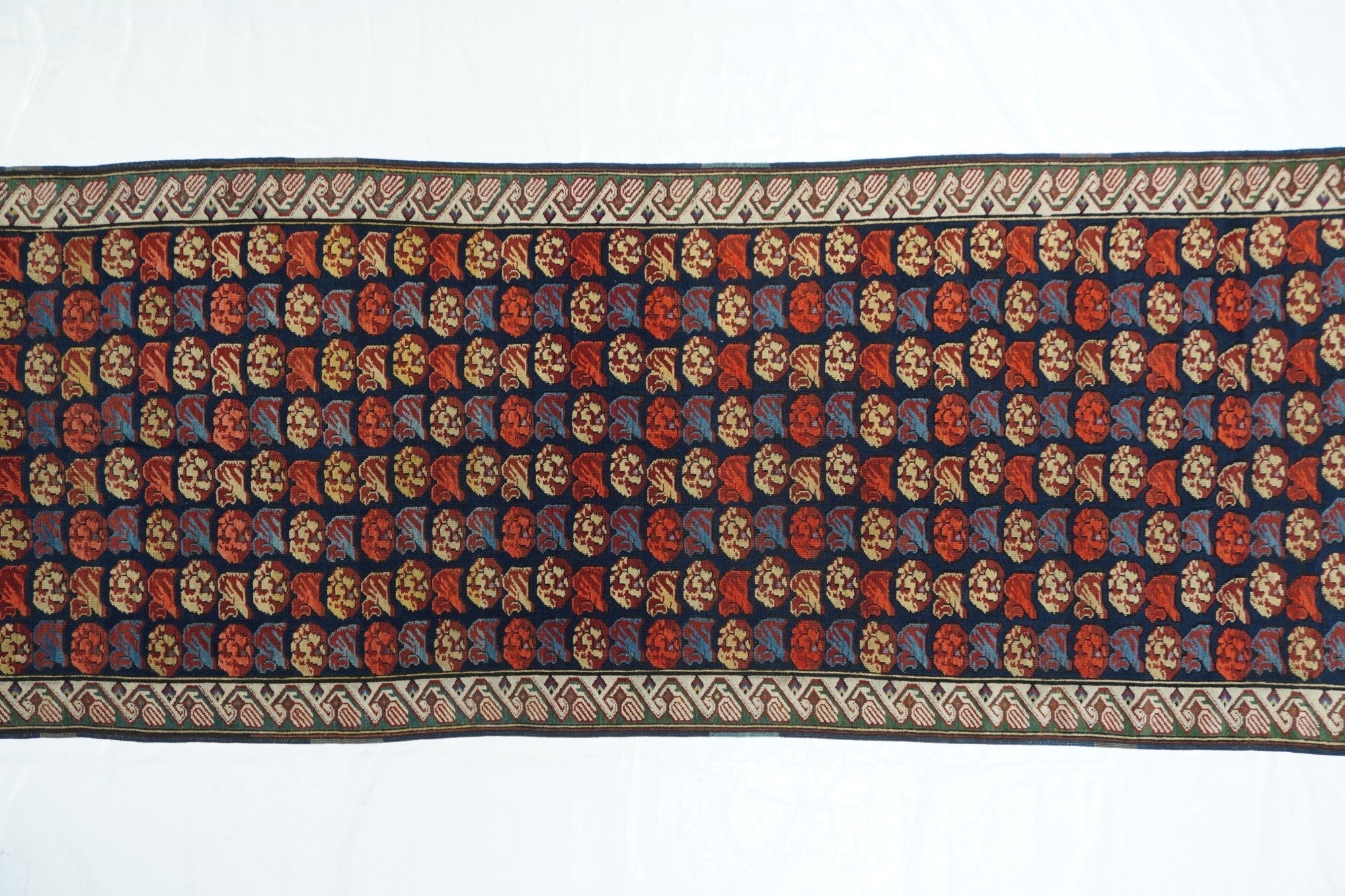Antique Caucasian Zehour Rug 3'7'' x 9'11''