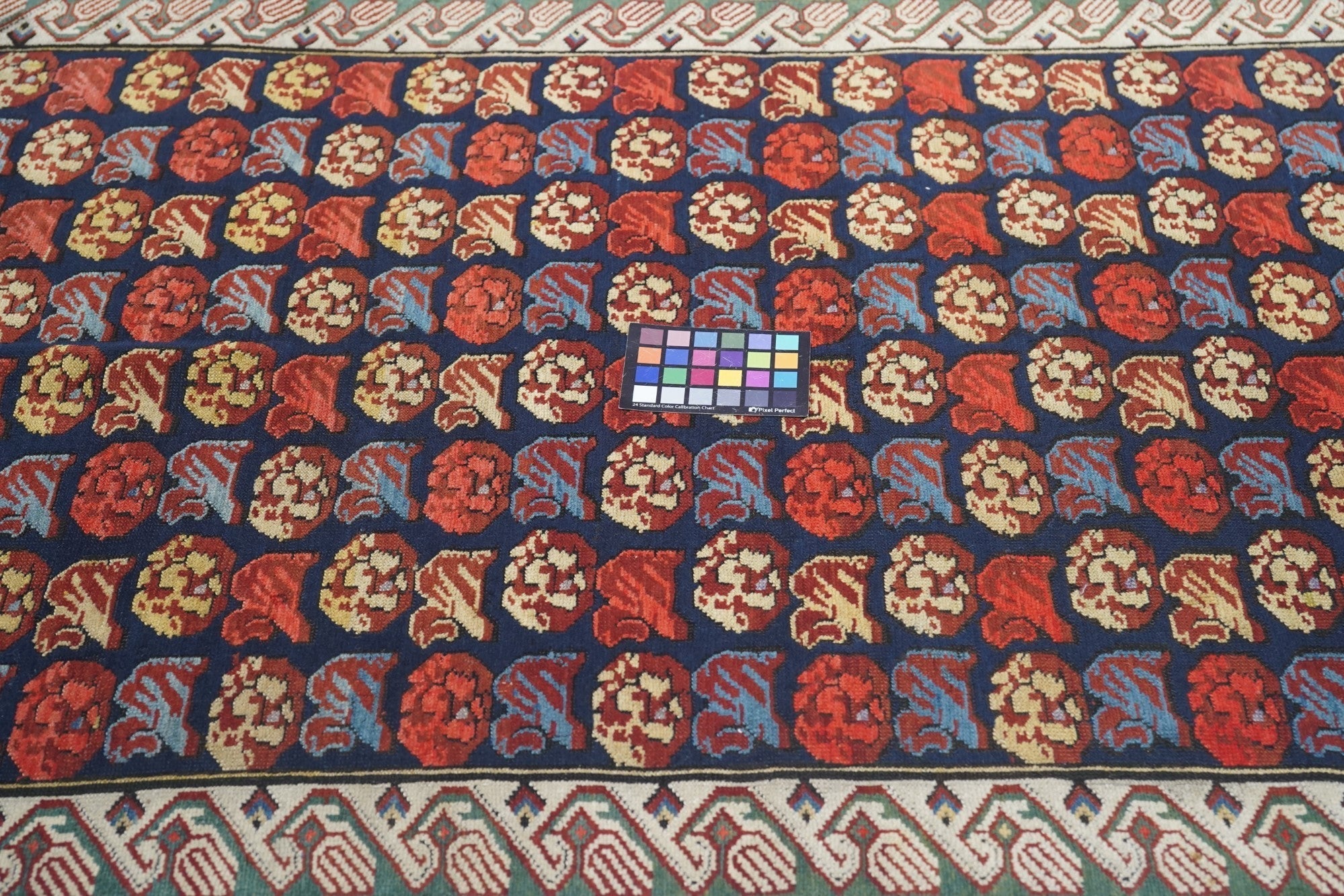 Antique Caucasian Zehour Rug 3'7'' x 9'11''