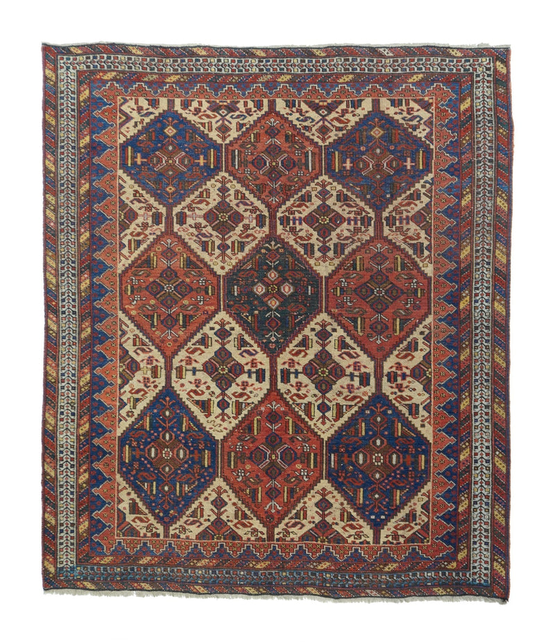 Antique Afshar Rug 5'3'' x 6'4''