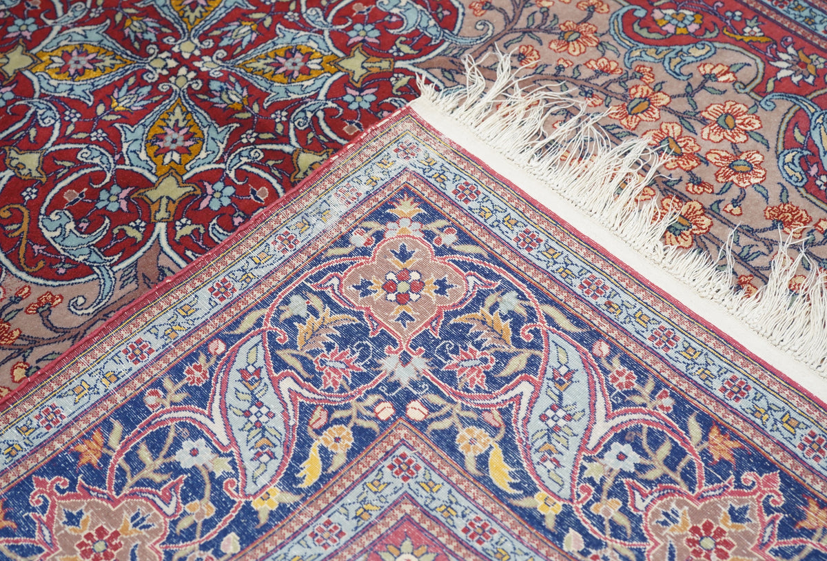 Extremely Fine Antique  Tehran Wool Rug 4'7'' x 6'8''