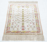 Extremely Fine Antique Silk Hereke Rug 2'6'' x 3'5''