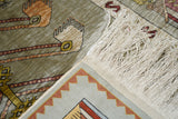 Extremely Fine Antique Silk Hereke Rug 2'6'' x 3'5''