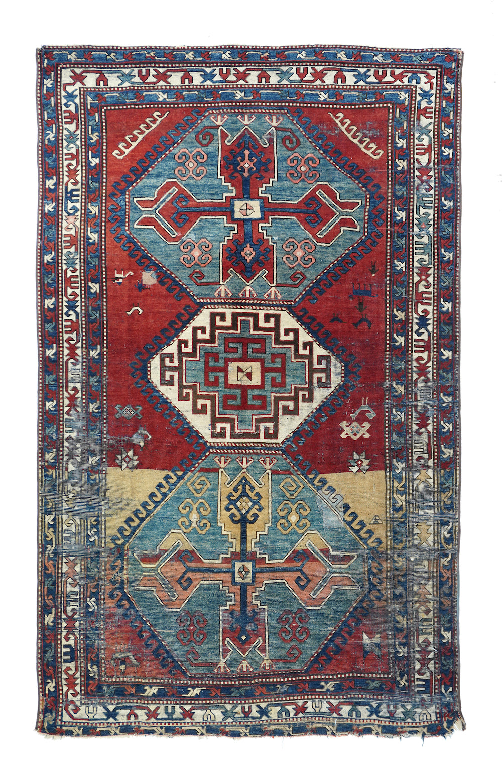 Antique Kazak Rug 4'4'' x 9'3''