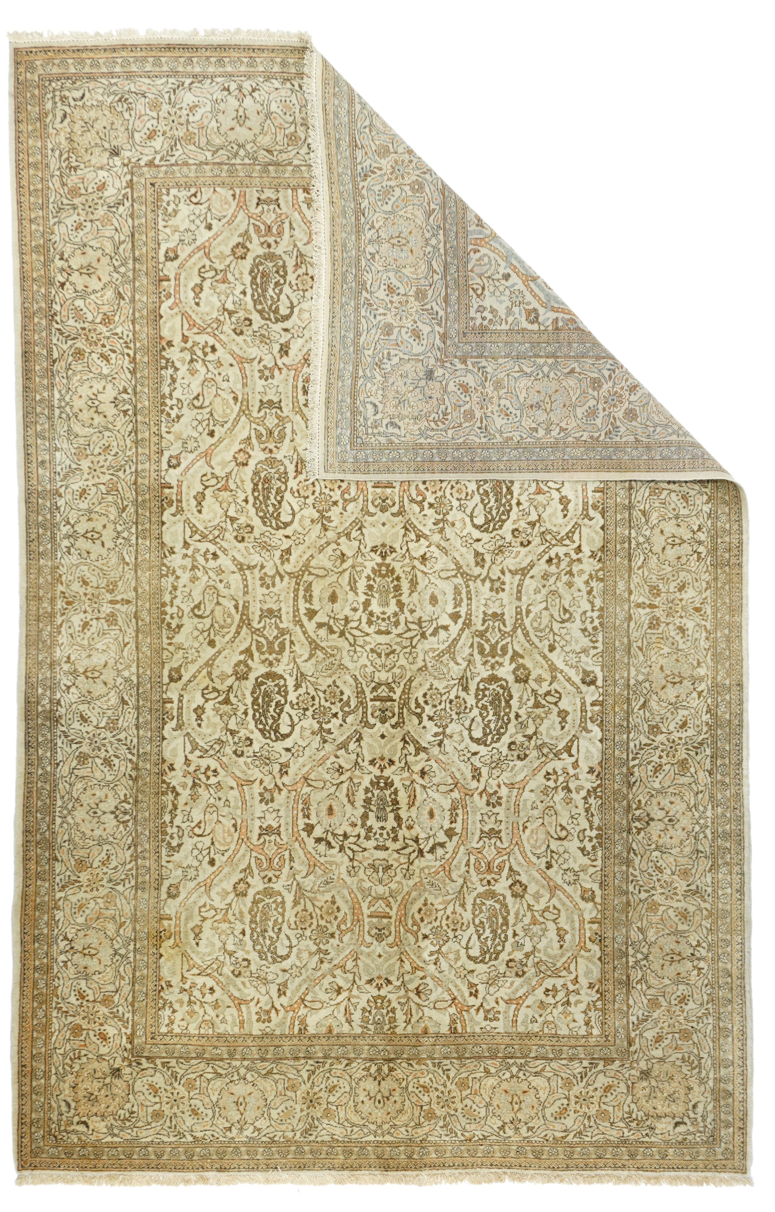 Vintage  Kashan Rug 4'4'' x 6'9''