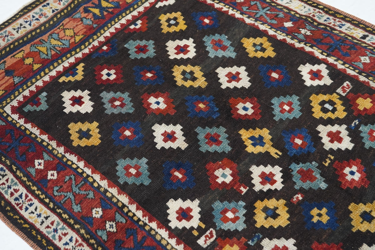 Antique Southern Caucasian Tribal Rug 4'6'' x 6'2''