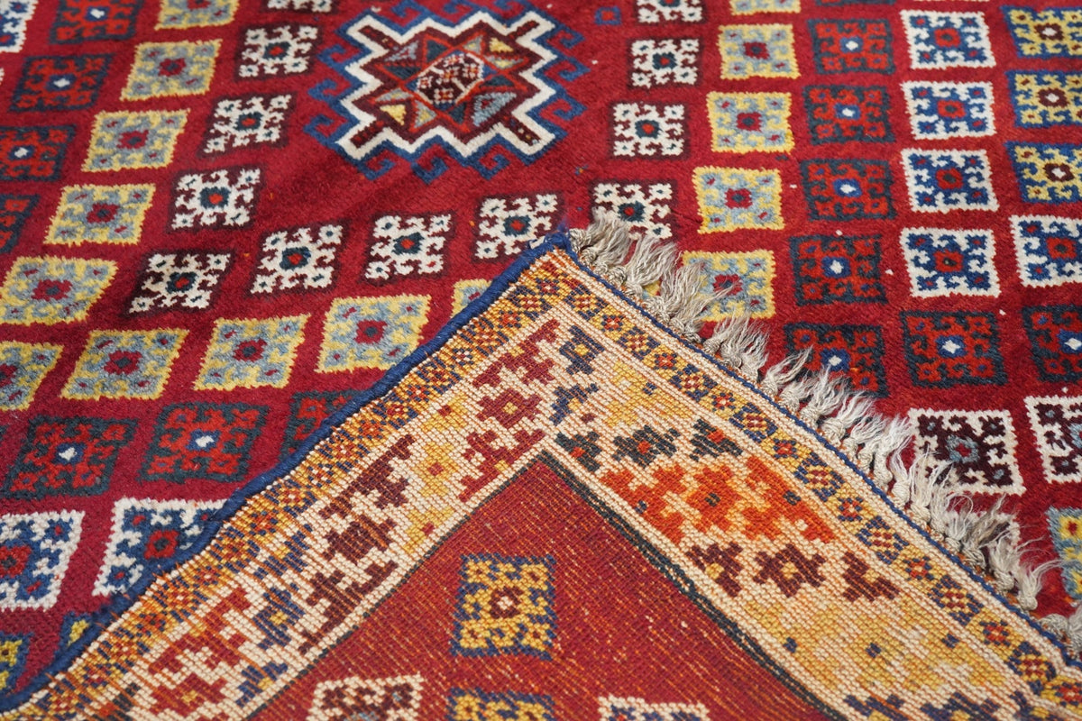 Fine Antique  Gashgai Wool Rug 4'6'' x 5'3''