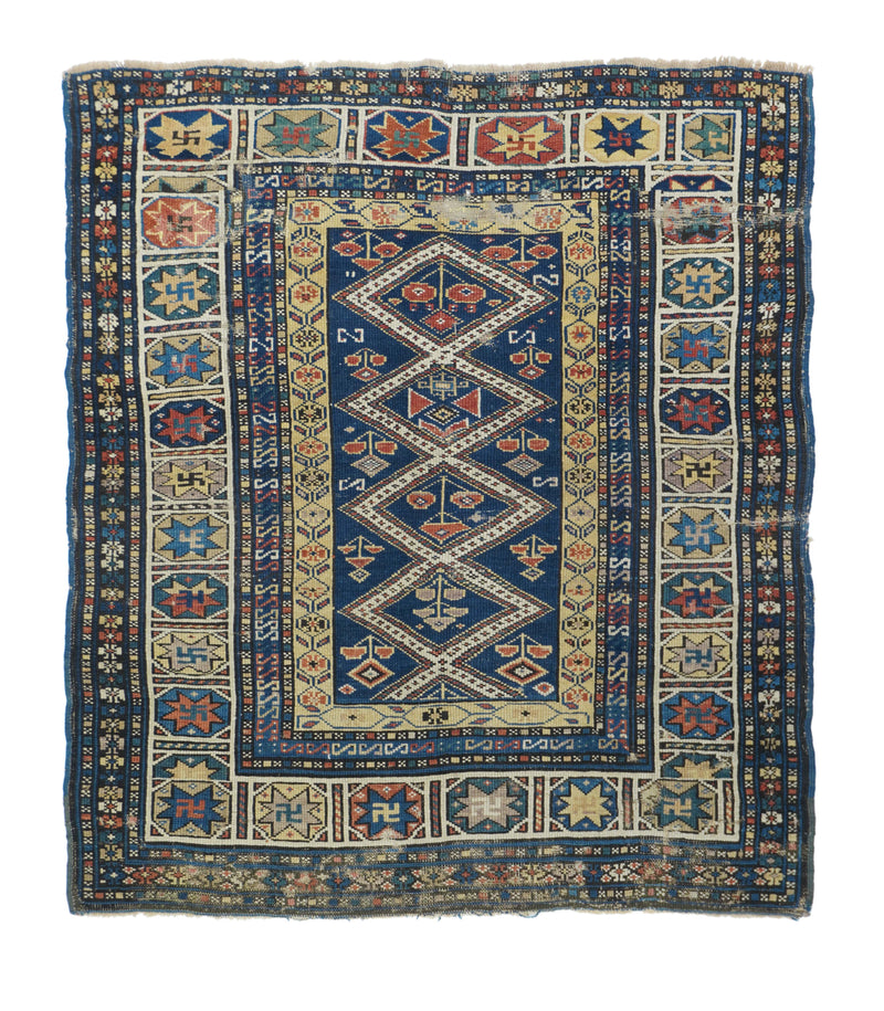 Antique Caucasian Shirvan Rug 3'3'' x 3'9''