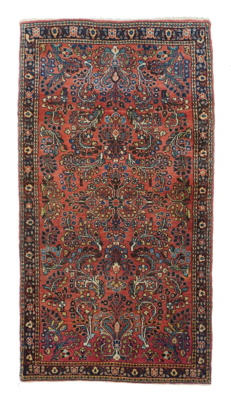 Antique Sarouk Rug 2'6'' x 4'10''