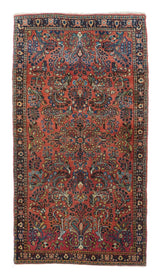Antique Sarouk Rug 2'6'' x 4'10''