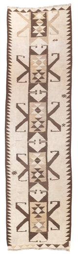 Vintage Turkish Long Rug 3'1" x 11' 2''