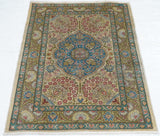 Extremely Fine Vintage Turkish Silk Hereke Rug 2'3'' x 3'3''