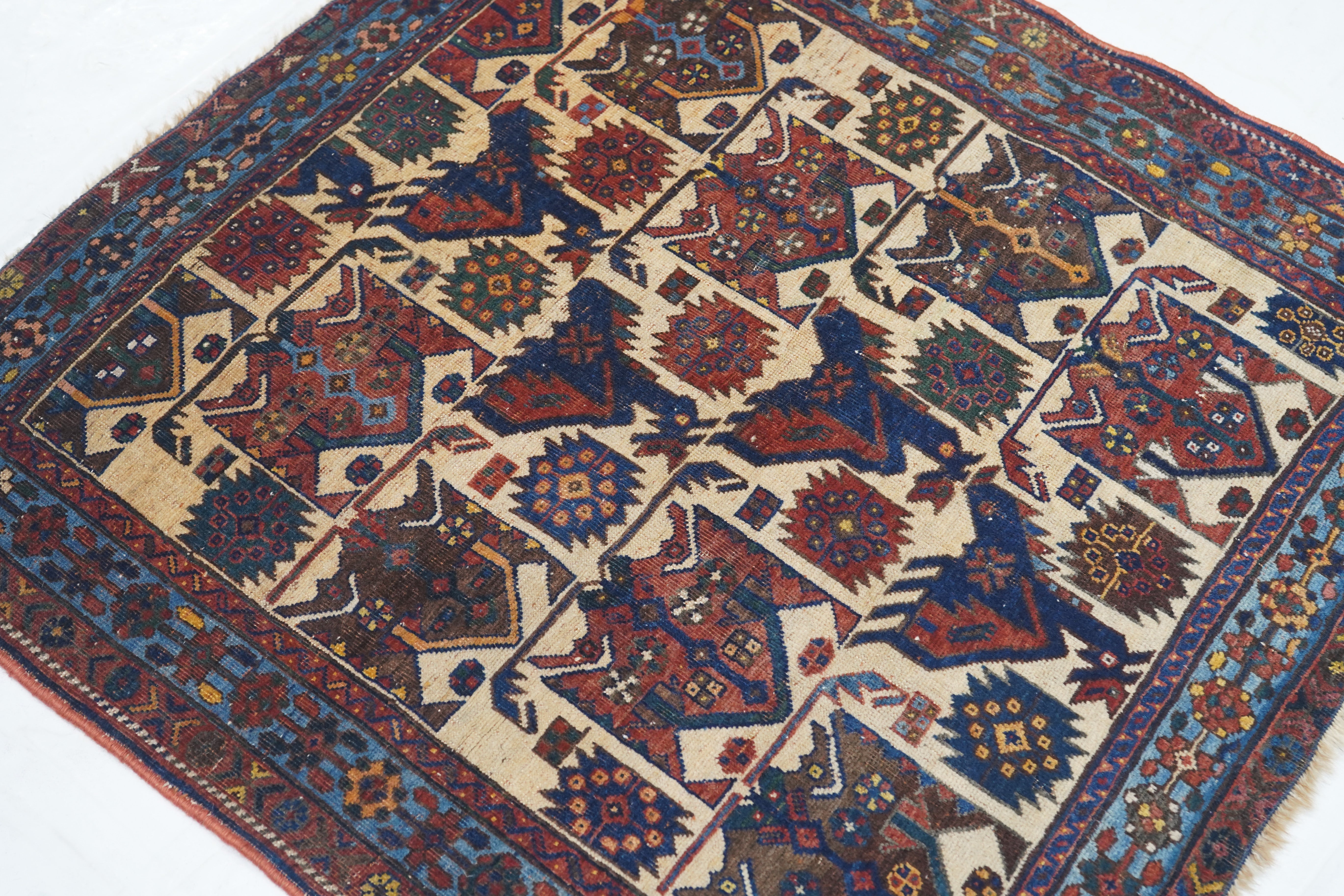 Antique Afshar Rug 3'5'' x 3'7''