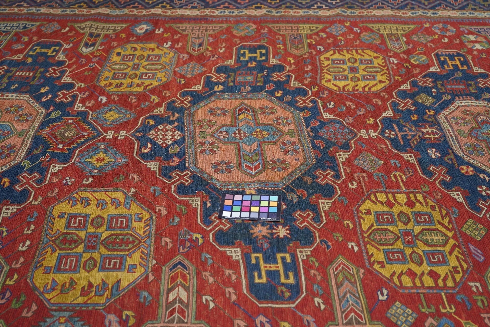 Antique Caucasian Sumak Rug 7'9'' x 9'4''