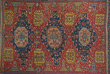 Antique Caucasian Sumak Rug 7'9'' x 9'4''