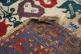 Antique Caucasian Kazak Rug 4'4'' x 7'7''